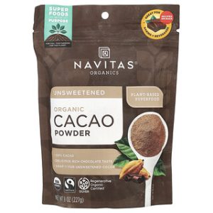 אבקת קקאו אורגנית - Navitas Organics - 227 גרם