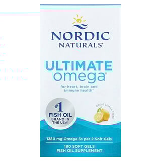 אומגה 3 לימון - Nordic Naturals Ultimate 180 כמוסות