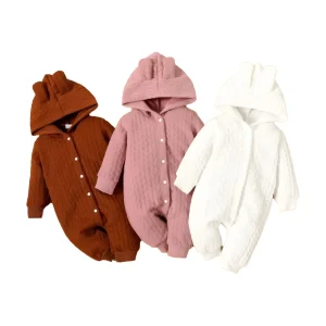 בגדי תינוקות , אוברול לתינוק עם אוזניים חמודות