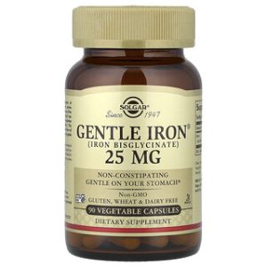 ברזל סולגאר Gentle Iron 25 מ"ג - 90 כמוסות צמחיות