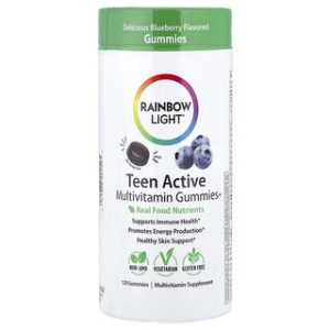 גומי לעיסה לבני נוער- Rainbow Light- בלו-ברי 120 יח'