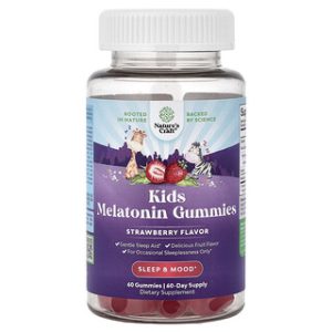 גומי לעיסה מלטונין לילדים - תות - 60 יחידות