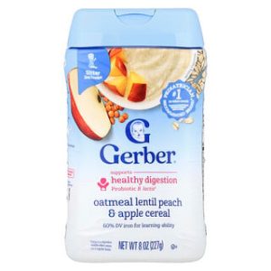 דייסת Gerber - דייסה לארוחה שנייה, שיבולת שועל, עדשים