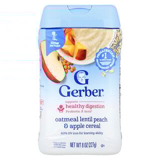 דייסת Gerber - דייסה לארוחה שנייה, שיבולת שועל, עדשים