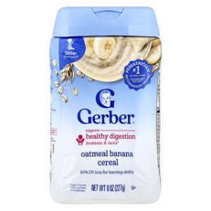 דייסת בננה Gerber - מזון לתינוקות, 227 גרם