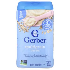 דייסת דגנים מולטיגריין Gerber לתינוקות - 454 גרם