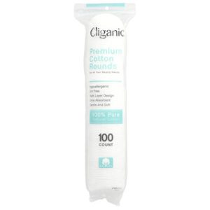 דיסקיות כותנה Cliganic Premium- 100 יח'- טיפוח עדין