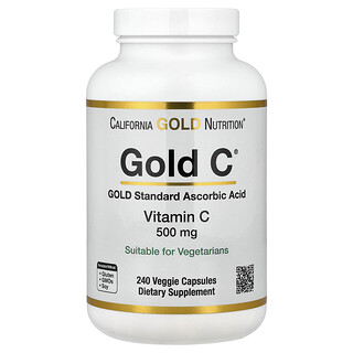 ויטמין C 500 מ"ג , California Gold Nutrition - 240 כמוסות