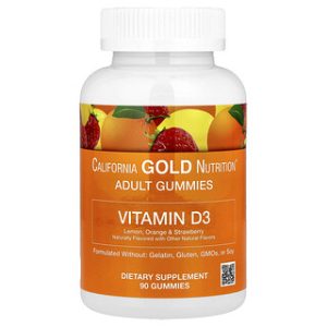ויטמין D3 לעיסה - California Gold Nutrition , 90 יח'