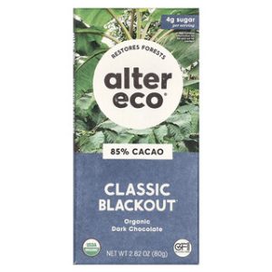 חטיף שוקולד מריר אורגני Alter Eco - 85% קקאו
