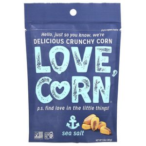 חטיף תירס קראנצ'י Love Corn - מלח ים 45 גרם