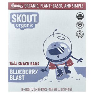 חטיפי אנרגיה לילדים Skout Organic - בלו ברי - 6 יחידות
