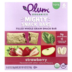 חטיפי תות לתינוקות- Plum Organics Mighty Snack Bars