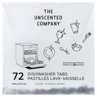 טבליות למדיח כלים Unscented - 72 יח' - 864 גרם