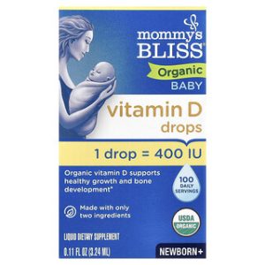 טיפות ויטמין D אורגניות לתינוק - Mommys Bliss