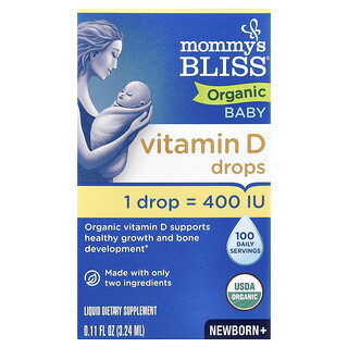 טיפות ויטמין D אורגניות לתינוק - Mommys Bliss