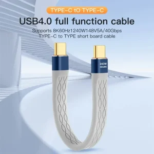 כבל USB C שטוח - טעינה מהירה 240W MacBook