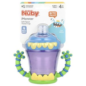 כוס אימון עם פיה רכה Nuby iMonster- 210 מ"ל