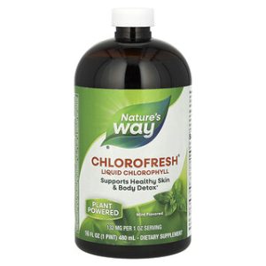 כלורופיל נוזלי Chlorofresh - Natures Way - בטעם מנטה