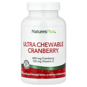 כמוסות חמוציות Ultra Chewable - 90 טבליות NaturesPlus