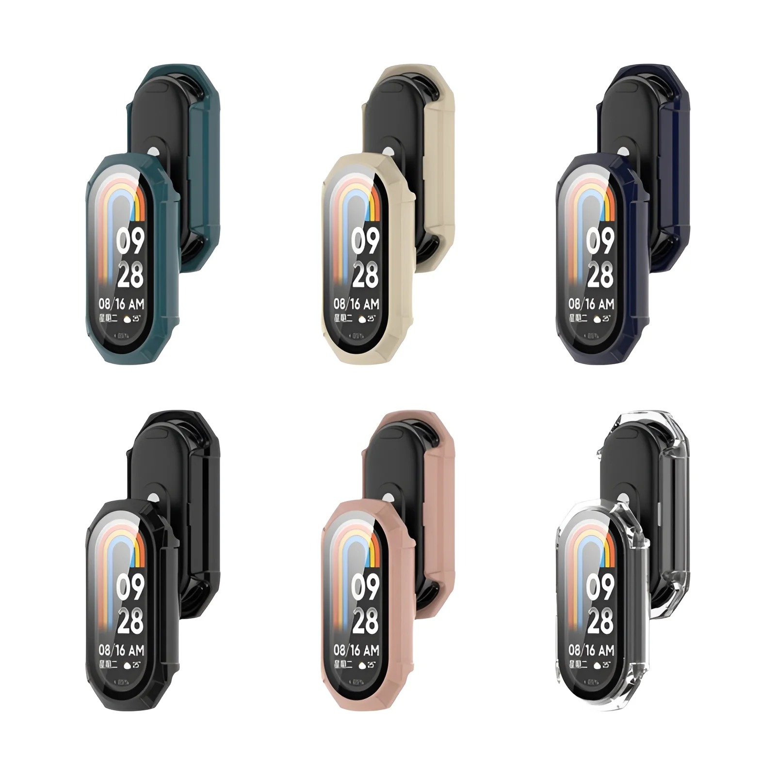 מגן מסך Xiaomi Mi Band - PC Hard Case + זכוכית