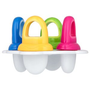 מגש ארטיקים פירות קפואים Nuby - 4 יחידות, 6+ חודשים