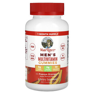 מולטי ויטמין לגברים - גומי לעיסה בטעם פפאיה-תפוז