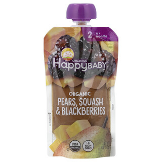 מזון תינוקות אורגני 6+ חודשים - אגסים, דלעת ופטל