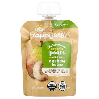 מחית אורגנית תינוקות - אגסים וחמאת קשיו 6+ חודשים