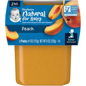 מחית אפרסק Gerber Natural 2nd Foods- צמדייה
