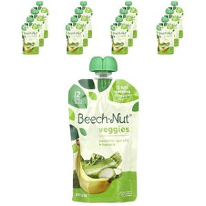 מחית ירקות BEECH-NUT - קישוא, תרד ובננה - 6+ חודשים