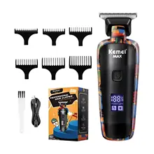 מכונת תספורת חשמלית Kemei KM-5090 לגבר - USB