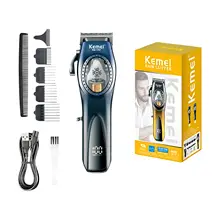 מכונת תספורת מקצועית Kemei KM-1767 - LCD, USB
