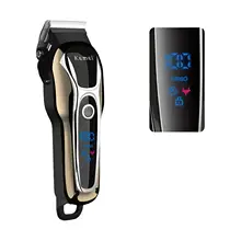 מכונת תספורת מקצועית Kemei KM-1990 לגבר-תצוגת LCD