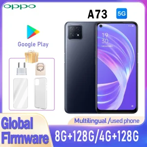 מכשיר OPPO A73 5G משומש - מצלמה 16MP, גוגל פליי