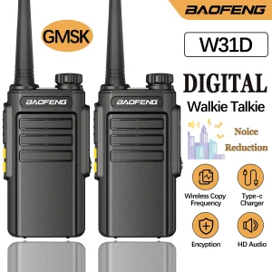 מכשירי קשר דיגיטליים Baofeng W31D - 2 יחידות - טעינת Type-C