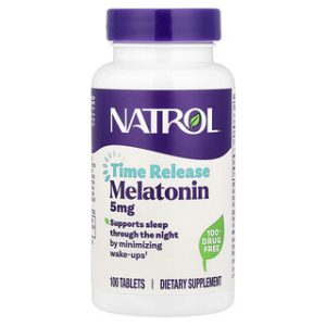 מלatonin Natrol 5 מ"ג - שחרור מושהה - 100 טבליות
