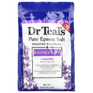 מלח אפסום Dr. Teals לבנדר - 1.36 ק"ג - לאמבטיה מרגיעה