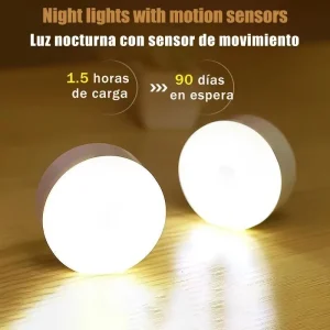 מנורת לילה מיני LED - חיישן מגע, נטענת USB