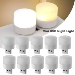 מנורת לילה מיני USB - אור חם להגנה על העיניים