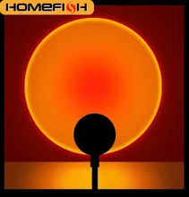 מנורת מקרן שקיעה USB HOMEFISH - תאורת אווירה לבית