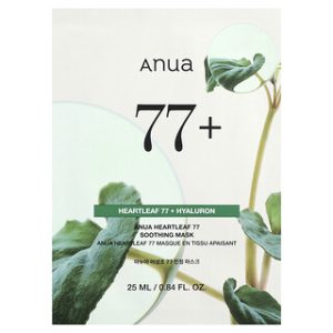 מסיכת פנים מרגיעה Heartleaf 77 , Anua - יחידה