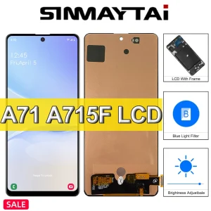 מסך LCD Samsung Galaxy A71 - עם ממסגרת - החלפה