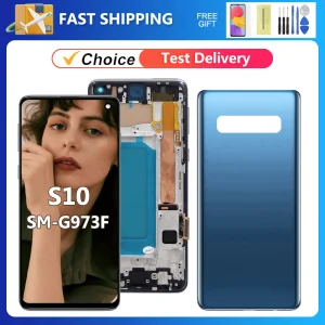 מסך LCD + מגע סמסונג S10 (G973F) - חלק חילוף