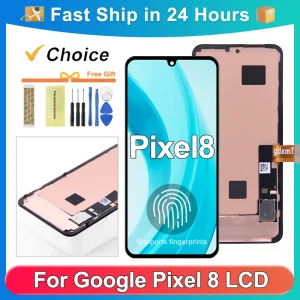 מסך תצוגה Pixel 8 - החלפת LCD עם מגע