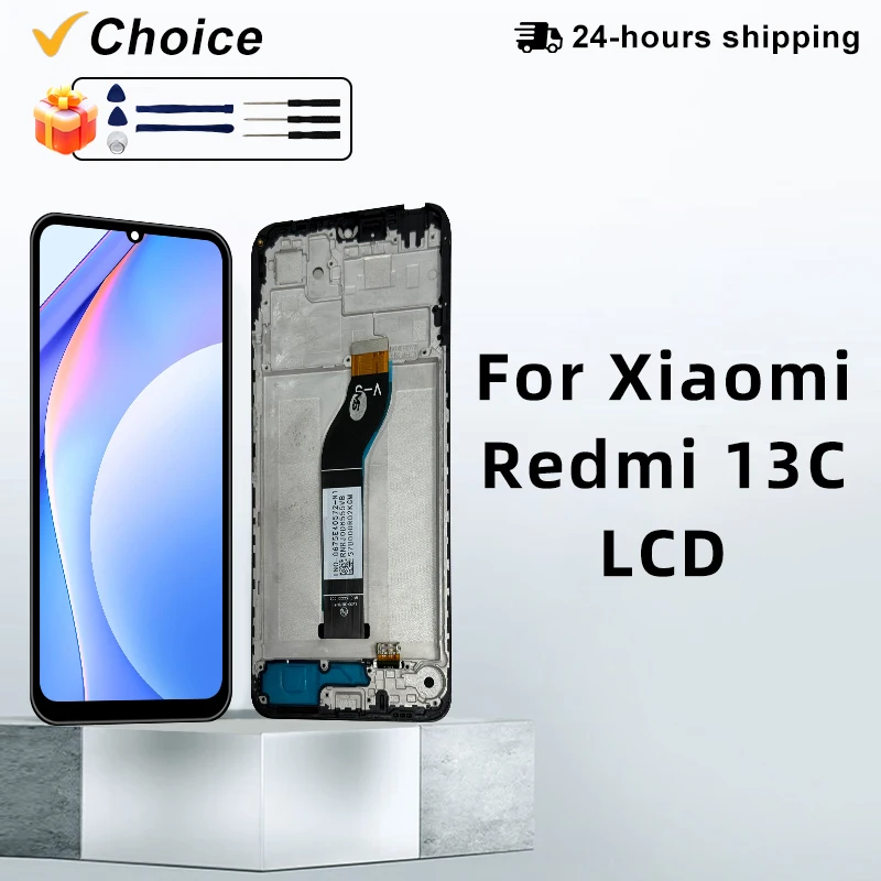 מסך תצוגה Redmi 13C - החלפה מלאה כולל מגע