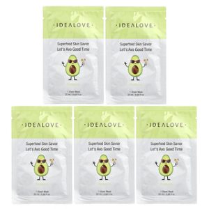 מסכות פנים סופר-פוד Idealove - 5 יחידות Let's Avo