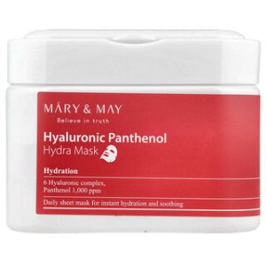 מסכת יופי היאלורון ופנתנול - Mary & May - 30 יח'