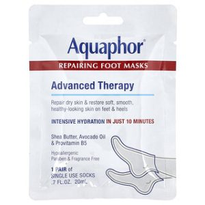 מסכת כפות רגליים אקווהפור- זוג לתיקון עור סדוק