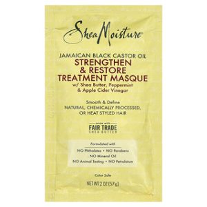 מסכת שיער SheaMoisture-שמן קיק שחור לחיזוק 57 גרם